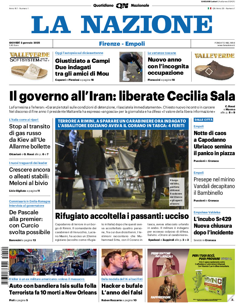 Prima-pagina-la nazione-edizione-di-oggi-20250102